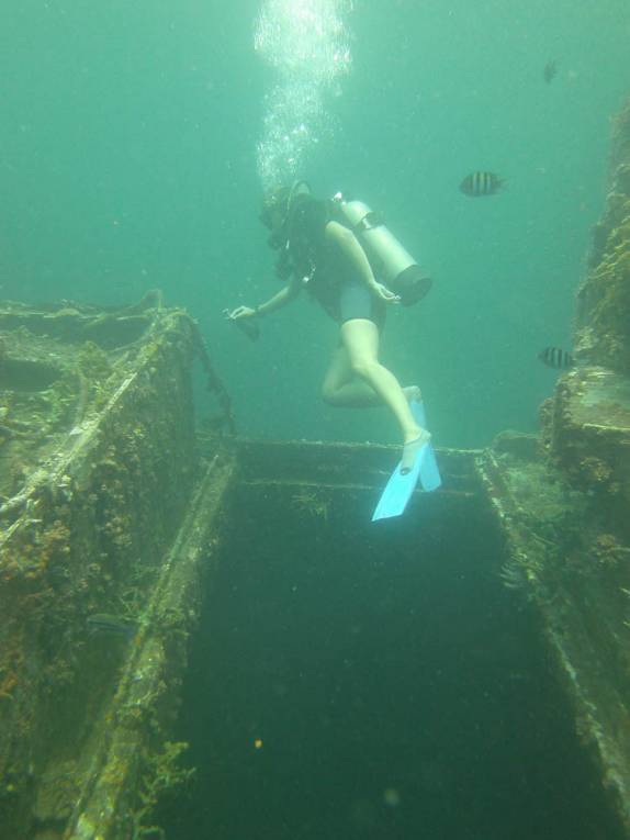 Mergulhando no Veronica L, em Granada